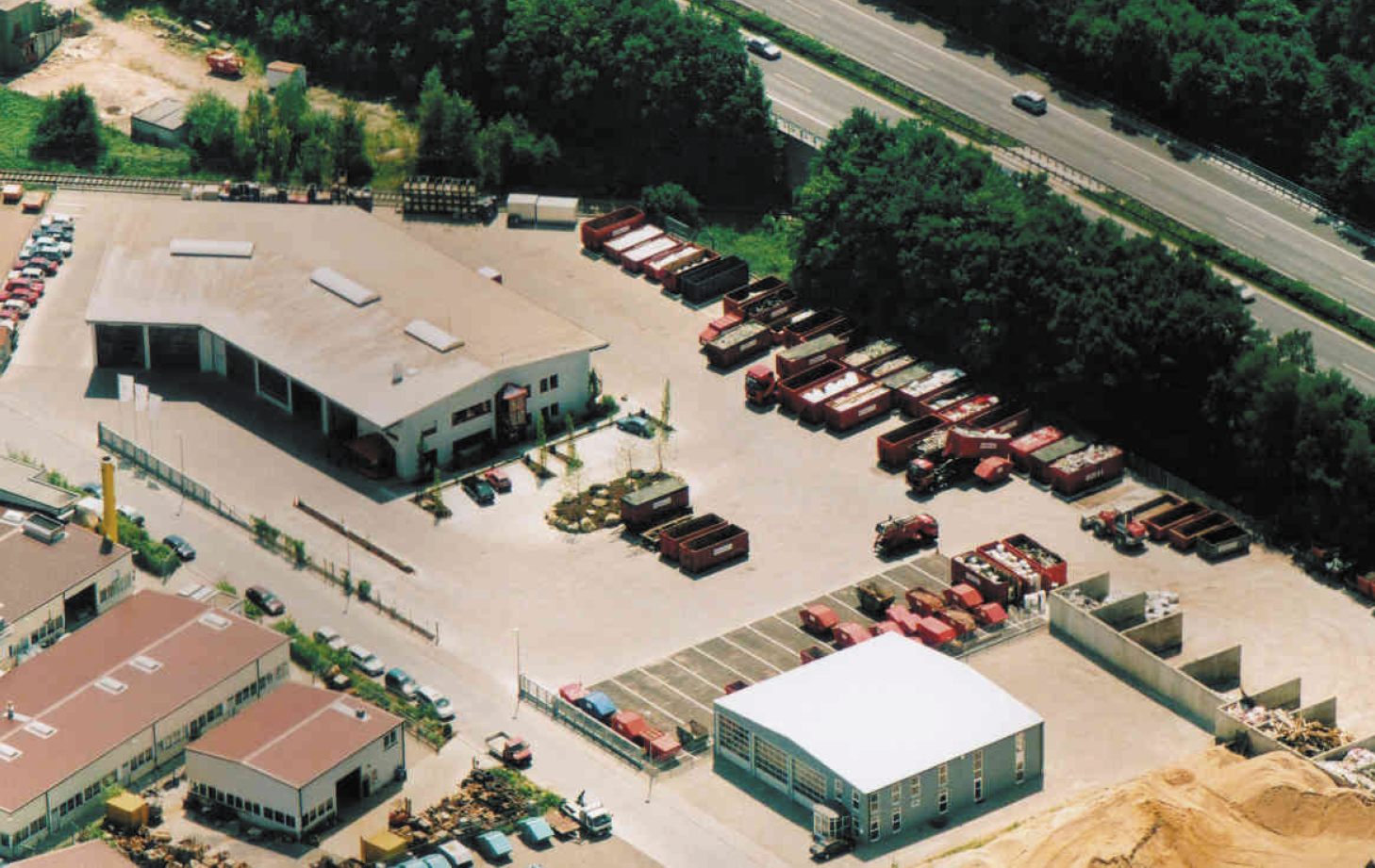 Luftbild auf die Hans Meyer Entsorgungs GmbH